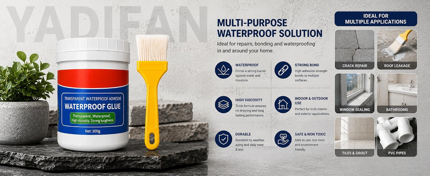 Crack Seal Waterproof Glue Resin Epoxy For Roof Leakage(Pack of 2)
