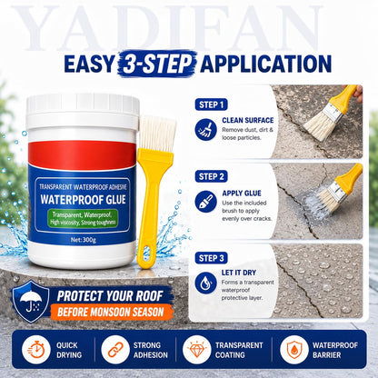 Crack Seal Waterproof Glue Resin Epoxy For Roof Leakage(Pack of 2)